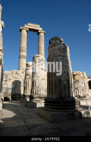 Nei tempi antichi, Didyma era famoso come il luogo in cui un colossale tempio di Apollo si fermò e la Oracle ha rivelato il futuro. Foto Stock