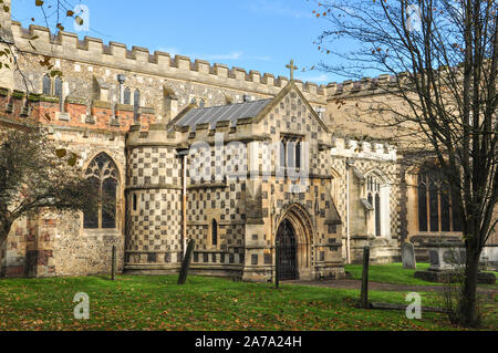 Santa Maria la Chiesa Parrocchiale, Luton, Bedfordshire, England, Regno Unito Foto Stock