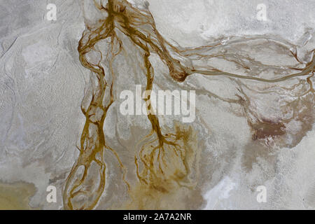 Vista astratta del Lago Searles California Foto Stock