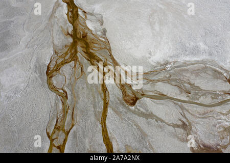 Vista astratta del Lago Searles California Foto Stock