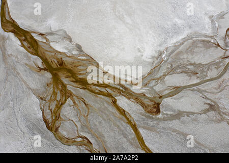 Vista astratta del Lago Searles California Foto Stock