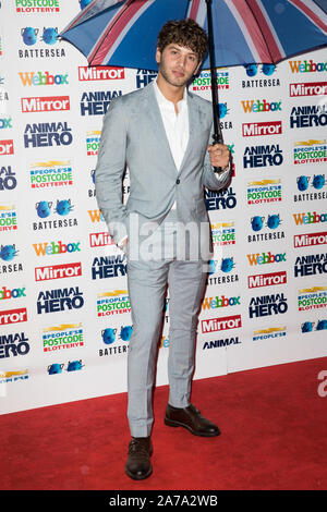 Tappeto rosso arrivi per lo specchio animale Hero Awards 2019, in collaborazione con persone di lotteria di Cap e Webbox presso Grosvenor House Hotel offre: Eyal Brooker dove: Londra, Regno Unito quando: 30 set 2019 Credit: Phil Lewis/WENN.com Foto Stock