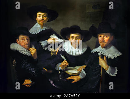 Regents dell orfanotrofio vallone 1637 Bartholomeus van der Helst 1613-1670, Olandese, Paesi Bassi Foto Stock