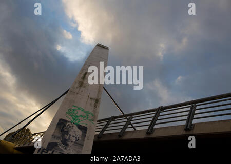 Ponte della libertà a Tartu, Estonia Foto Stock