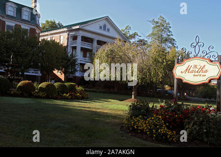 La storica Martha Washington Inn nel centro di Abingdon, VA, Stati Uniti d'America Foto Stock