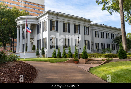 Jackson, MS / STATI UNITI D'America - 24 Ottobre 2019: Mississippi Governor Mansion Foto Stock