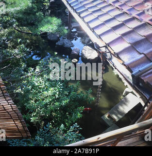 Il punto di riferimento storico, Nomura clan samurai house la famiglia di Nomura la restaurata Edo-ser home dotate di artefatti di samurai a Kanazawa, Giappone. Foto Stock