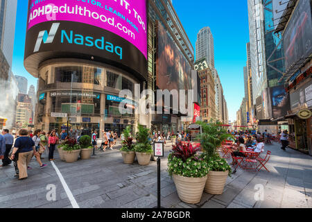 Time Square e Broadway a New York, Stati Uniti d'America Foto Stock