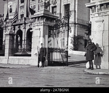 Ad Ottobre 29, 1918, rappresentanti della nuova nazione JugoSlav entrato città e ordinato le protezioni ungherese a lasciare. Nov. 11, un plotone di società G, 2° Battaglione, 332 U.S. Fanteria e un distacco di le truppe italiane entrarono in città e occupato in nome degli alleati Foto Stock