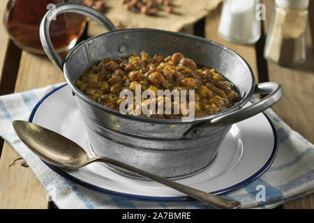 Lancashire piselli nero. Food UK Foto Stock