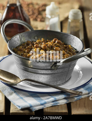 Lancashire piselli nero. Food UK Foto Stock