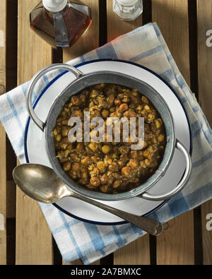 Lancashire piselli nero. Food UK Foto Stock