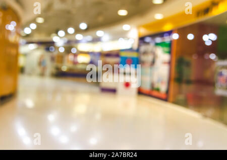 Sfondo sfocato shopping mall.utilizzato come prodotto di una immagine di sfondo Foto Stock