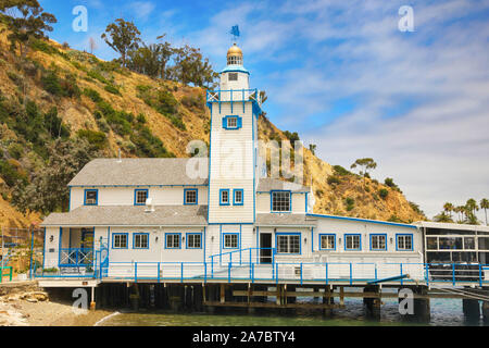 Isola Catalina yacht club e casinò. Foto Stock