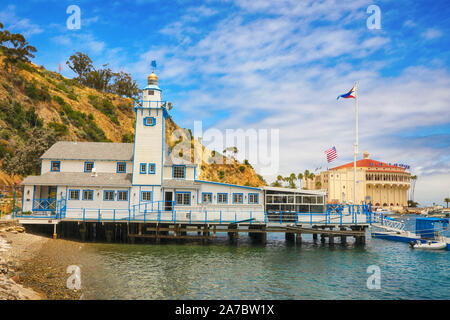 Isola Catalina yacht club e casinò. Foto Stock