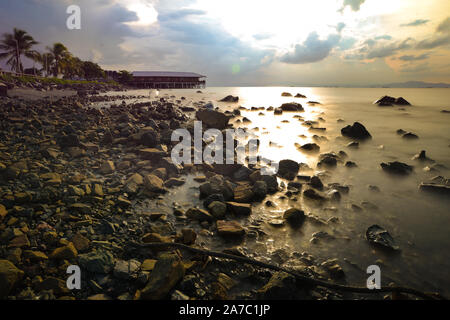 Bellissima vista del Dataran Bengkoka Pitas, Sabah, Malaysia Foto Stock