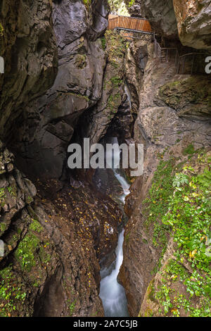 Orrido Gilfenklamm vicino a Vipiteno (Vipiteno), Alto Adige Foto Stock