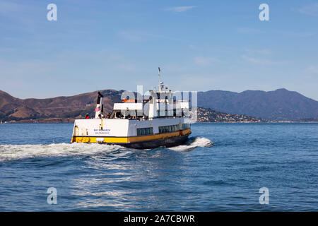 "Baia Monarch" traghetto della "Blu e Oro" teste della flotta per la Baia di San Francisco. In California, Stati Uniti d'America Foto Stock