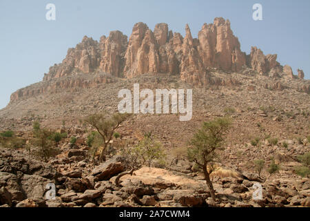 Paese Dogon : villaggio di Bamba Foto Stock