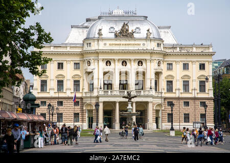 Teatro nazionale slovacco a Bratislava in Slovacchia Foto Stock