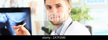 Doc chirurgo al lavoro in ospedale Foto Stock