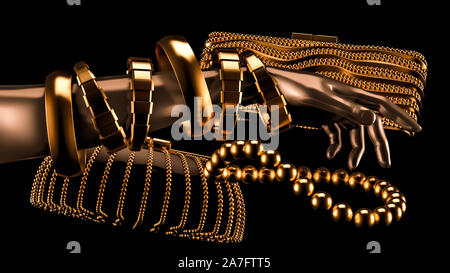 Accessori. 3d'Illustrazione 3D rendering Foto Stock