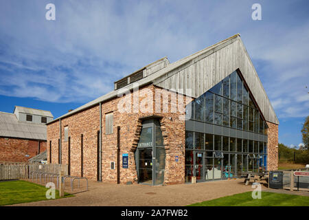 Il sale di Lion funziona ultima rimanendo aperta pan funziona sale Marston, Northwich, Cheshire. chiuso 1986 ora conservata come un museo, Foto Stock