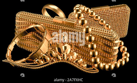 Accessori. 3d'Illustrazione 3D rendering Foto Stock