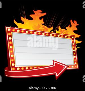 Hot invito alla festa Illustrazione Vettoriale