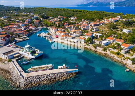 Sućuraj, isola Hvar, Croazia Foto Stock
