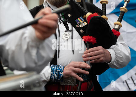 George Square, Glasgow, Scotland, Regno Unito. 2° Nov, 2019. Indipendenza rally, Glasgow, Credito: Kay Roxby/Alamy Live News Foto Stock