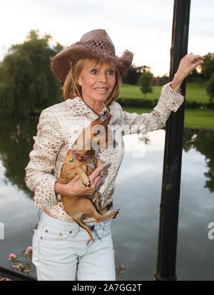 Britt Ekland attrice svedese lavorare a Los Angeles e a Londra ex moglie di Peter Sellers e un James Bond girl Foto Stock