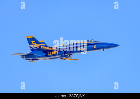 Blue Angel F-18 Hornet Foto Stock