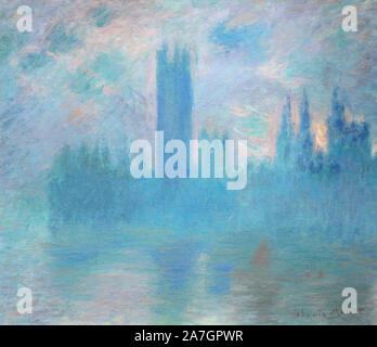 La Casa del Parlamento, il London di Claude Monet (1840-1926), olio su tela, 1900/01 Foto Stock