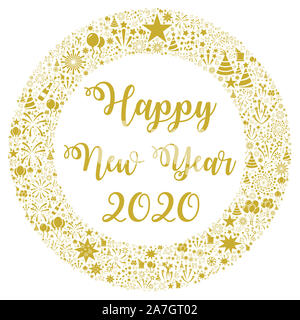 Felice anno nuovo 2020 Foto Stock