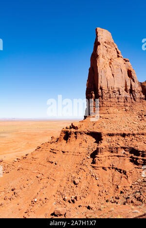 Paesaggio con artist point nella Monument Valley, Utah, Stati Uniti d'America Foto Stock