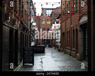 Tribunale commerciale di Belfast's Cathedral Quarter - Area storica in Belfast City Centre. Foto Stock