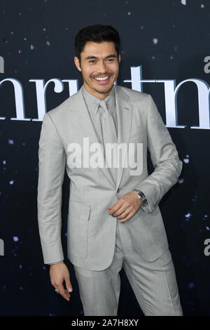 NEW YORK-Ott 29: Henry Golding assiste la Universal Pictures premiere dell' ultimo Natale' a AMC Lincoln Square su ottobre 29, 2019 a New York City. Foto Stock