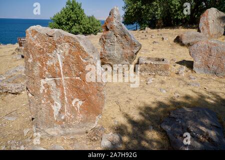 Isola di Akdamar, Cattedrale Armena Foto Stock