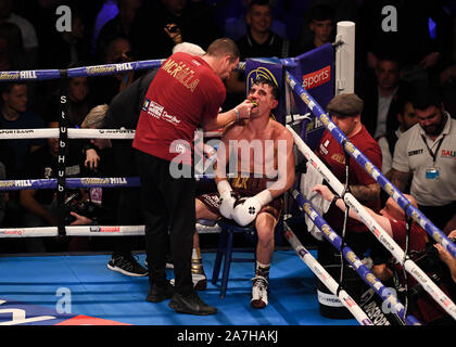 Manchester, Regno Unito. 02Th Nov, 2019. Anthony crolla vs Frank Urquiaga - Concorso leggero a Manchester Arena di Sabato, 02 novembre 2019 a Manchester Regno Unito. Credito: Taka G Wu/Alamy Live News Foto Stock