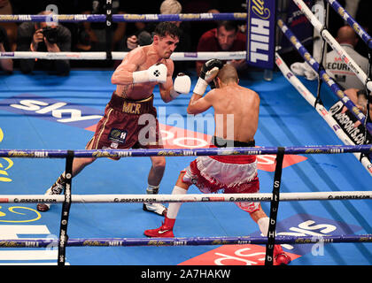 Manchester, Regno Unito. 02Th Nov, 2019. Anthony crolla vs Frank Urquiaga - Concorso leggero a Manchester Arena di Sabato, 02 novembre 2019 a Manchester Regno Unito. Credito: Taka G Wu/Alamy Live News Foto Stock