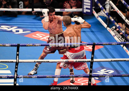 Manchester, Regno Unito. 02Th Nov, 2019. Anthony crolla vs Frank Urquiaga - Concorso leggero a Manchester Arena di Sabato, 02 novembre 2019 a Manchester Regno Unito. Credito: Taka G Wu/Alamy Live News Foto Stock