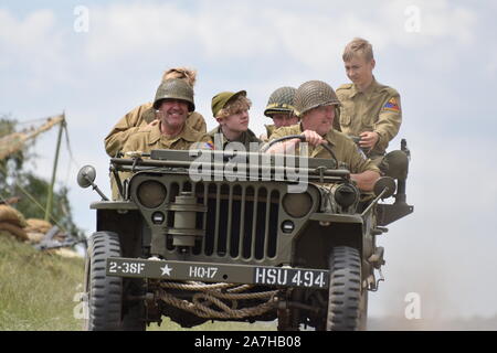 Immagine del Yorkshire esperienza di guerra 2019 Foto Stock