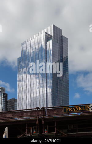 150 North Riverside, The Loop, Chicago, Stati Uniti Foto Stock