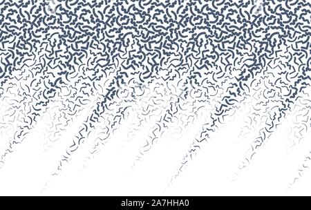 Sfondo con memphis astratto modello di linea e gradiente di spessore Illustrazione Vettoriale