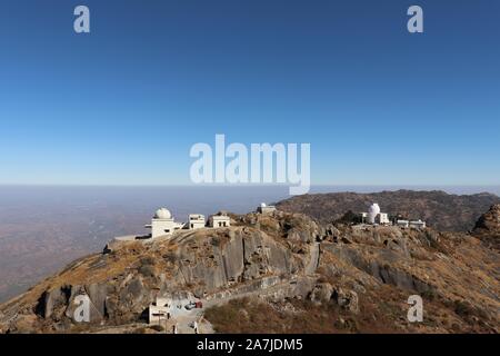 Vista del monte Abu dal picco più alto,Guru Shikhar/Rajasthan/India Foto Stock