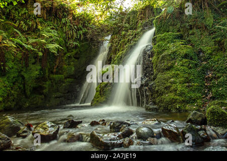 Doppia cascata Foto Stock