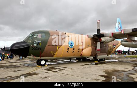 Royal Jordanian Air Force C-130H Hercules in mostra statica al Royal International Air Tattoo 2019 Foto Stock