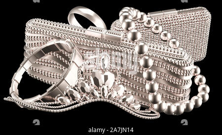 Accessori. 3d'Illustrazione 3D rendering Foto Stock