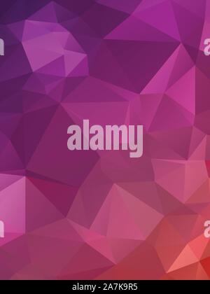 Abstract viola, l'arancione sfondo geometrico con triangoli. Illustrazione Vettoriale